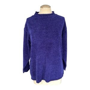Diane von Furstenberg “The Color Authority” Blue Knit Sweater Size Small
